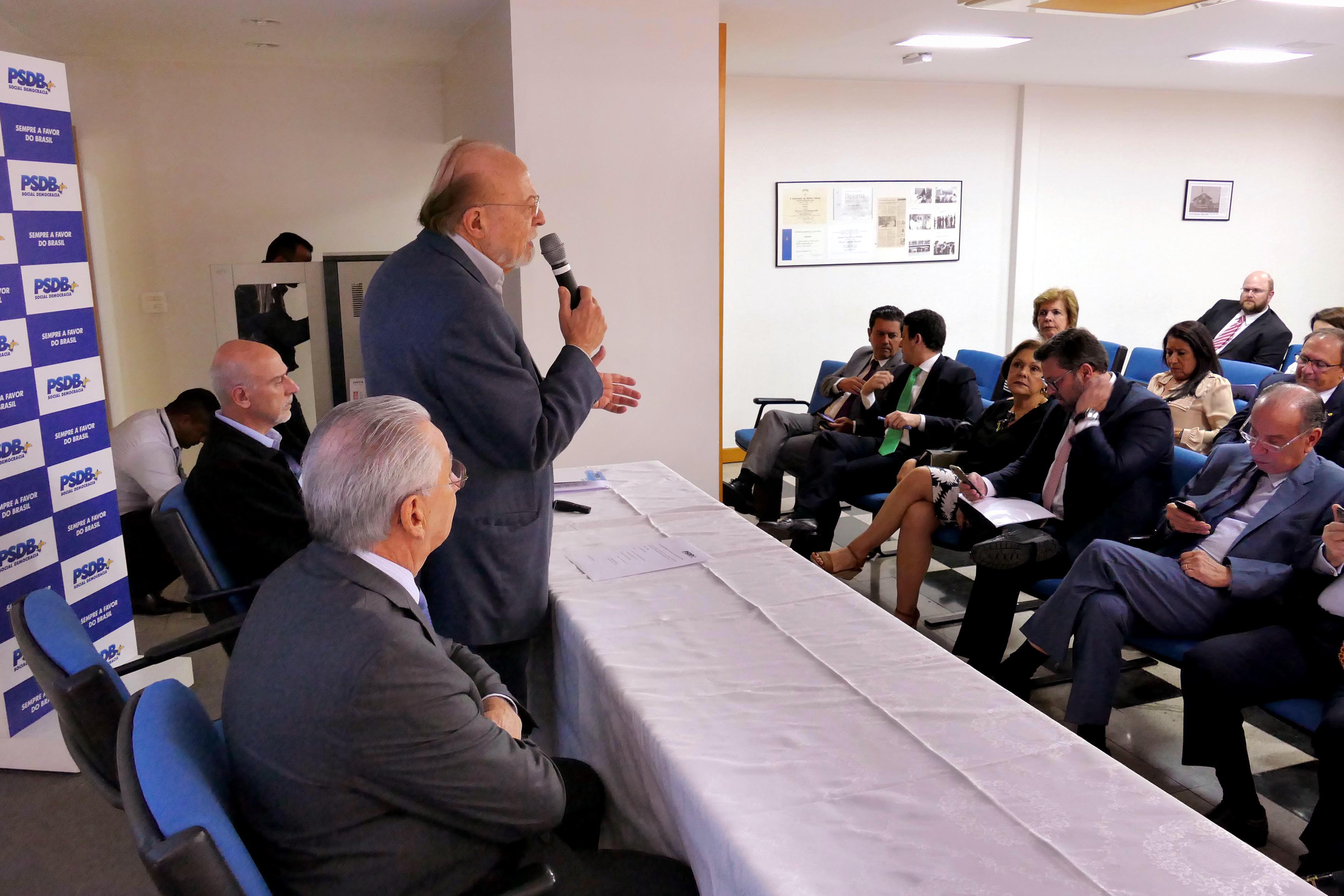 Presidente interino do PSDB, Alberto Goldman durante reunião da Executiva Nacional, para debater a Reforma da Previdência e Convenção da sigla. Brasília, 22/11/2017 Foto Orlando Brito