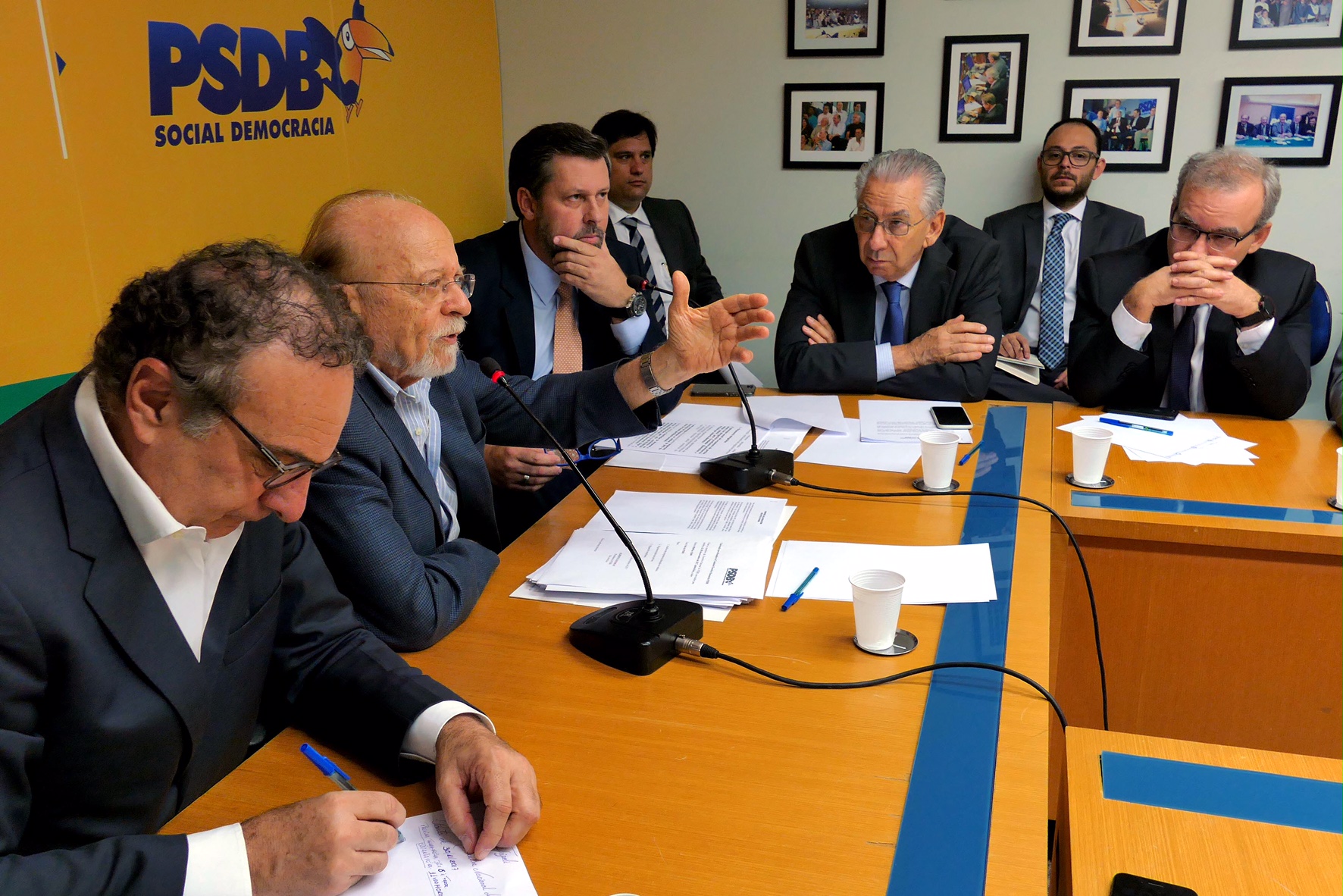 Presidente em exercício do PSDB, Alberto Goldman durante reunião da executiva do partido para analisar as propostas de alteração do estatuto, que serão votadas na Convenção Nacional do partido em Dezembro. Brasília, 30/11/2017 – Foto Orlando Brito