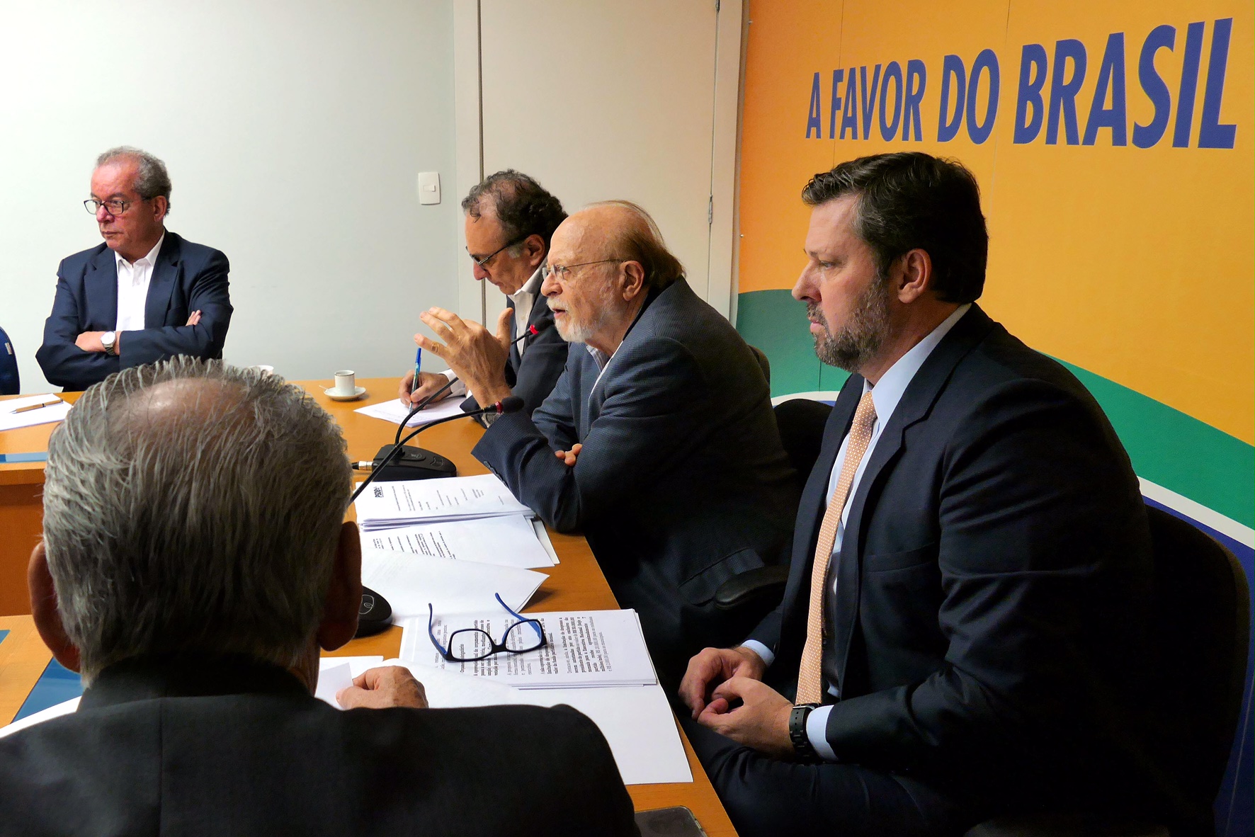 Presidente em exercício do PSDB, Alberto Goldman durante reunião da executiva do partido para analisar as propostas de alteração do estatuto, que serão votadas na Convenção Nacional do partido em Dezembro. Brasília, 30/11/2017 – Foto Orlando Brito
