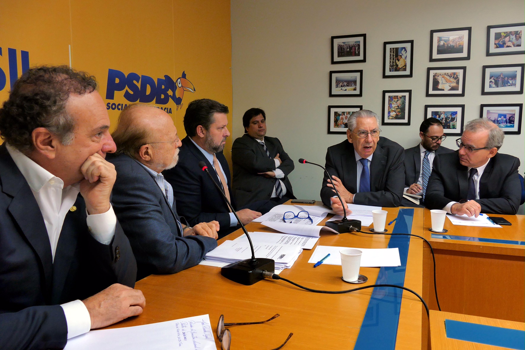 Presidente em exercício do PSDB, Alberto Goldman durante reunião da executiva do partido para analisar as propostas de alteração do estatuto, que serão votadas na Convenção Nacional do partido em Dezembro. Brasília, 30/11/2017 – Foto Orlando Brito