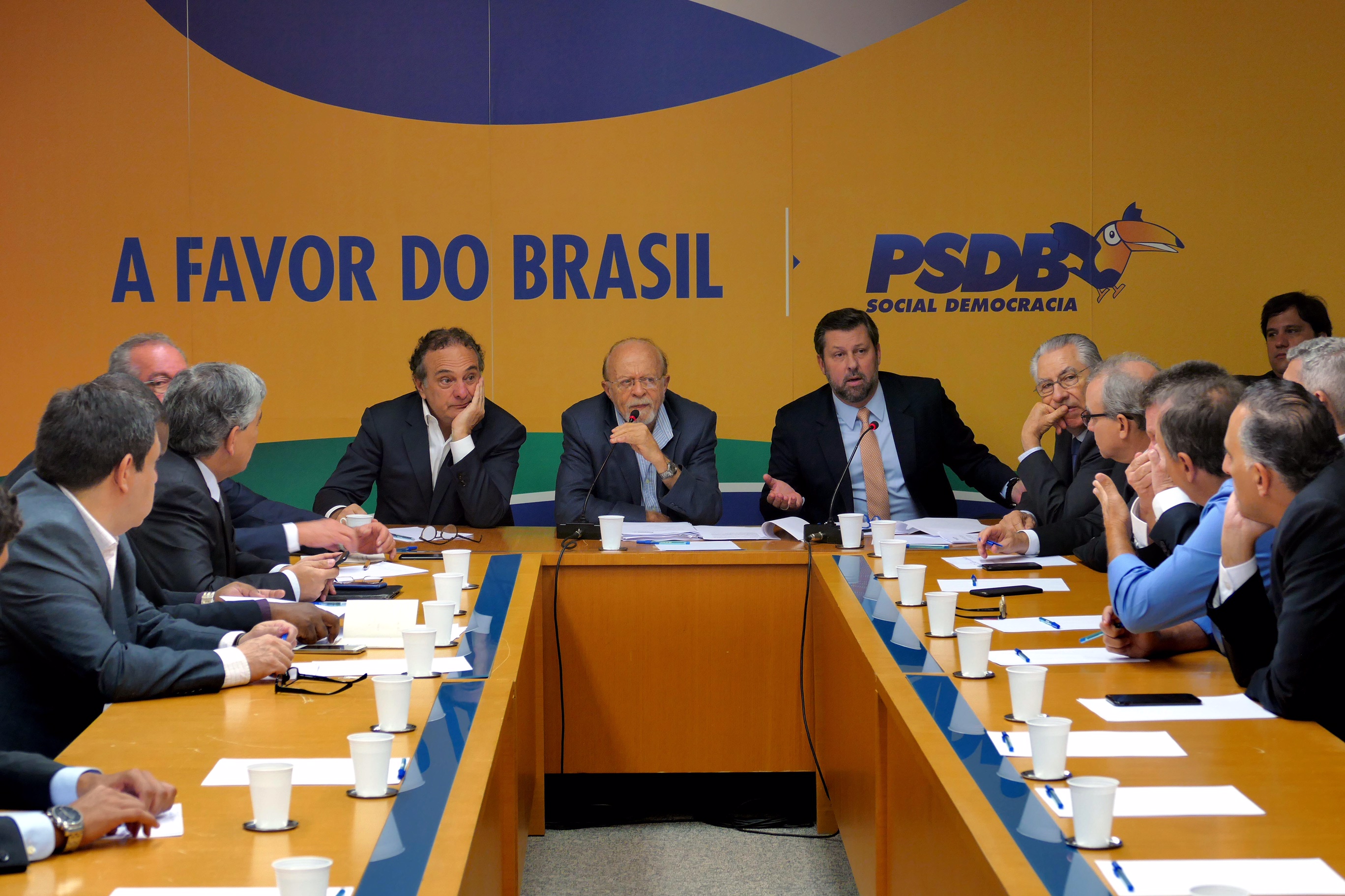 Presidente em exercício do PSDB, Alberto Goldman durante reunião da executiva do partido para analisar as propostas de alteração do estatuto, que serão votadas na Convenção Nacional do partido em Dezembro. Brasília, 30/11/2017 – Foto Orlando Brito