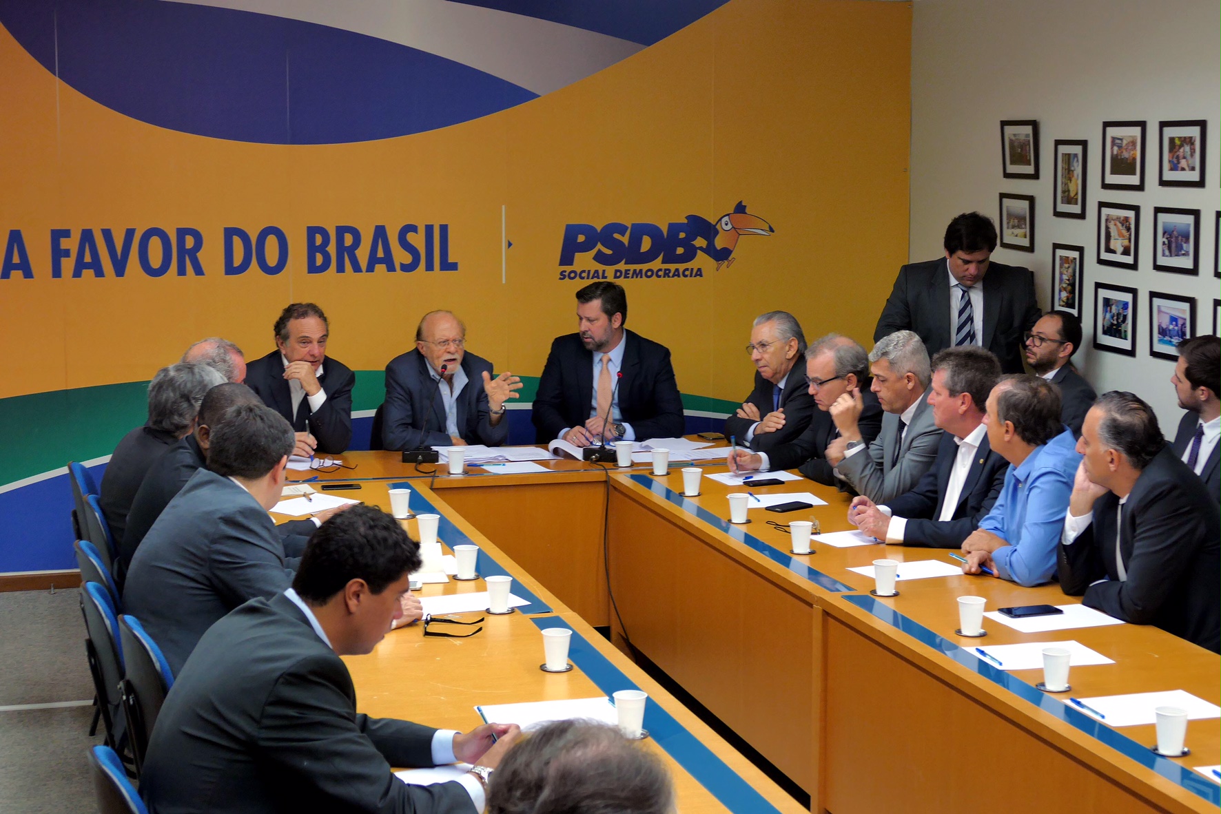 Presidente em exercício do PSDB, Alberto Goldman durante reunião da executiva do partido para analisar as propostas de alteração do estatuto, que serão votadas na Convenção Nacional do partido em Dezembro. Brasília, 30/11/2017 – Foto Orlando Brito