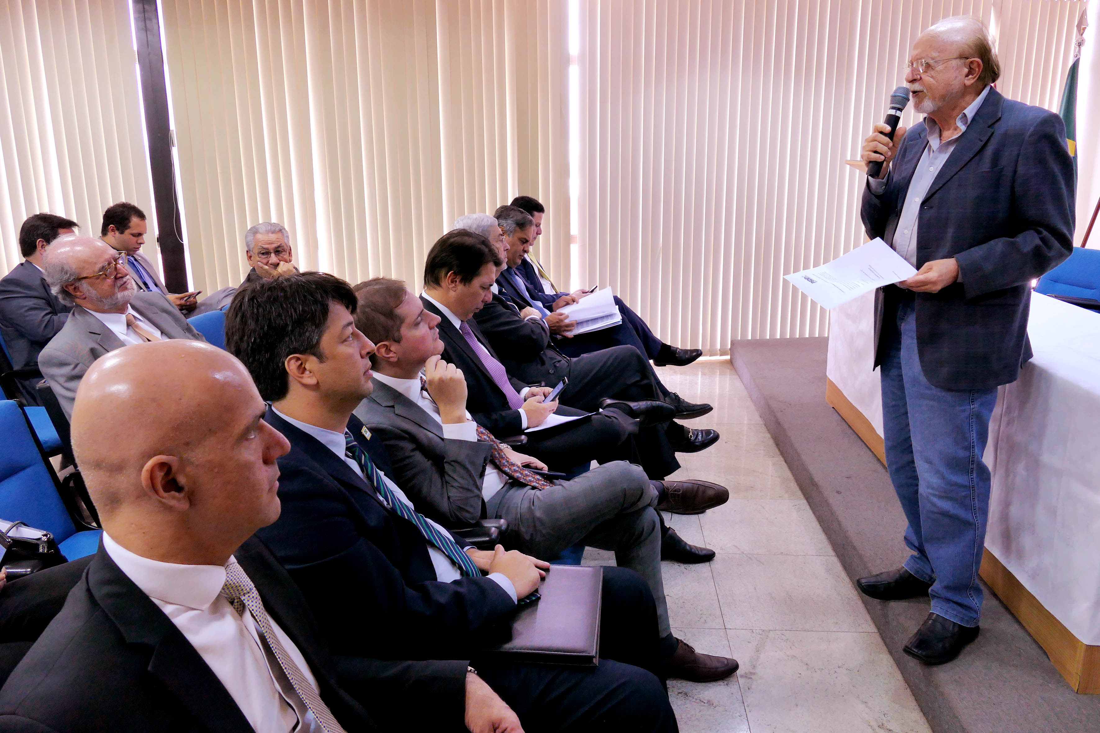 Presidente do PSDB, Alberto Goldman fala durante reunião da executiva do PSDB para debater sobre a Reforma da Previdência. Brasília, 06/12/2017 - Foto Orlando Brito