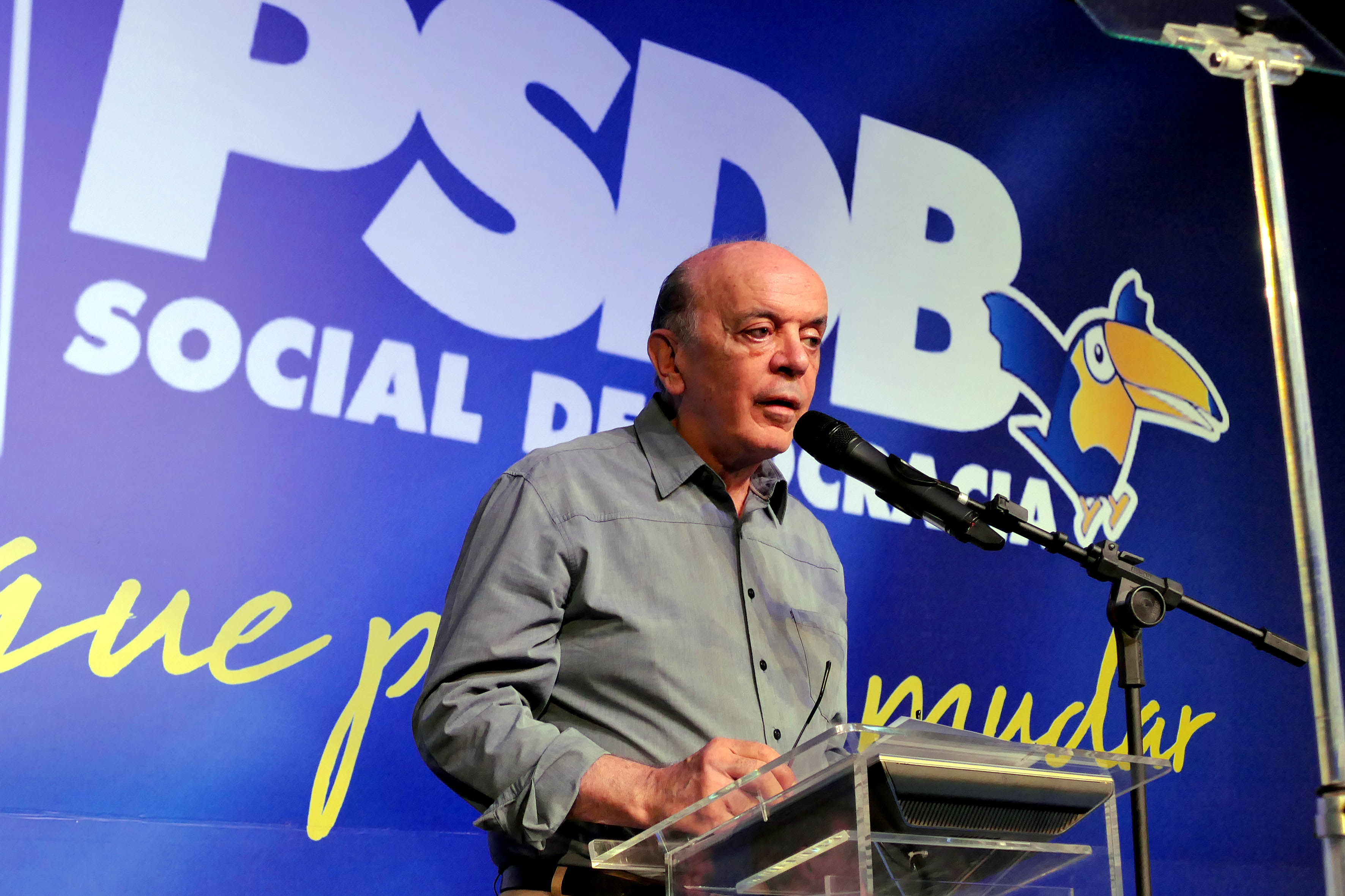 José Serra discurca na 14 ª Convenção Nacional do PSDB, Brasília, 09/12/2017 - Foto Orlando Brito