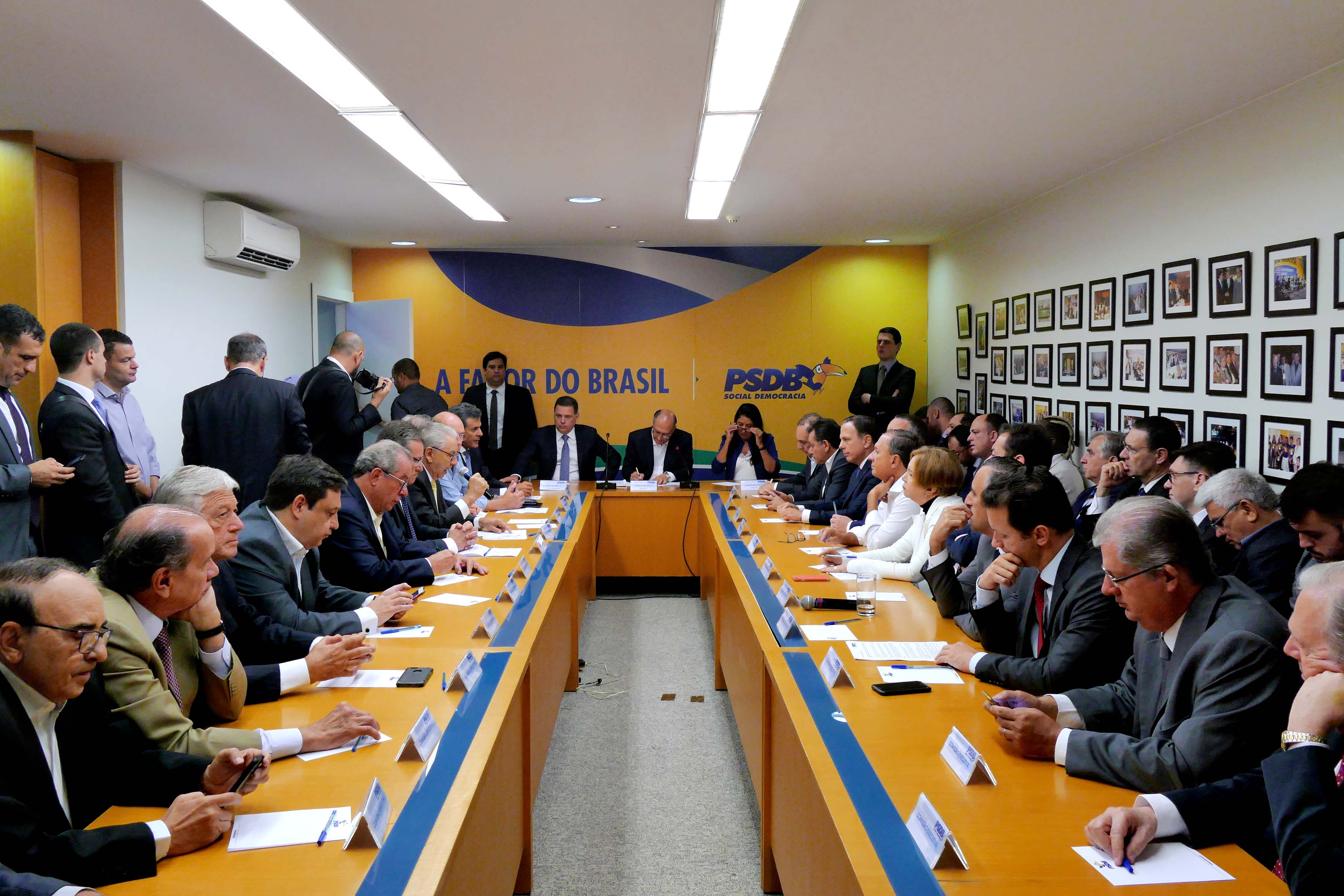 Presidente do PSDB, Geraldo Alckmin, governador de Goiás, Marconi Perillo durante reunião da executiva em Brasília. DF, 07/02/2017 - Foto Orlando Brito