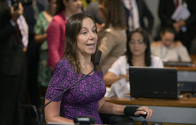 Mara Gabrilli é publicitária e psicóloga. Foi secretária da Pessoa com Deficiência da Prefeitura da capital paulista, vereadora e deputada federal pelo PSDB. Foi eleita senadora por São Paulo com 6.513.282 votos. É a primeira brasileira eleita para o Comitê da ONU sobre os Direitos das Pessoas com Deficiência. Concorre ao prêmio de Melhor Senadora.