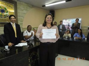 A tucana Cristiane Chagas, estreante na política, eleita vice de Lagoa